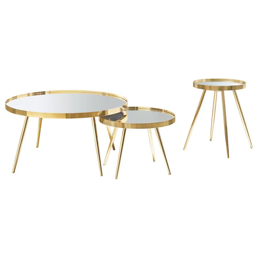 Kaelyn - Round Coffee And End Table Set - Image 4