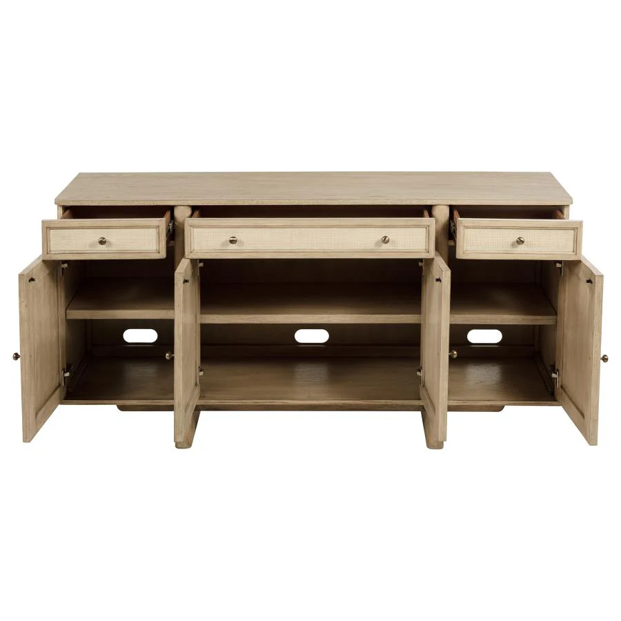 Kailani - 10 Piece Wood Dining Set with Sideboard - Beige Oak - Image 12