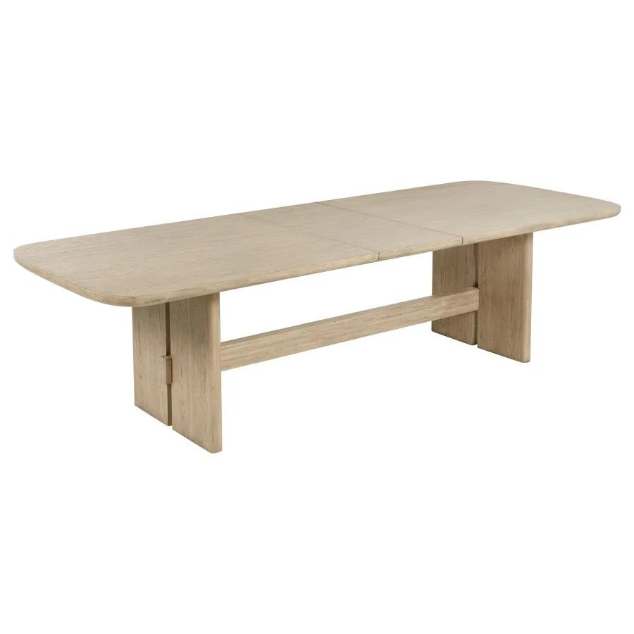 Kailani - Rectangular Wood Dining Table - Beige Oak - Image 4