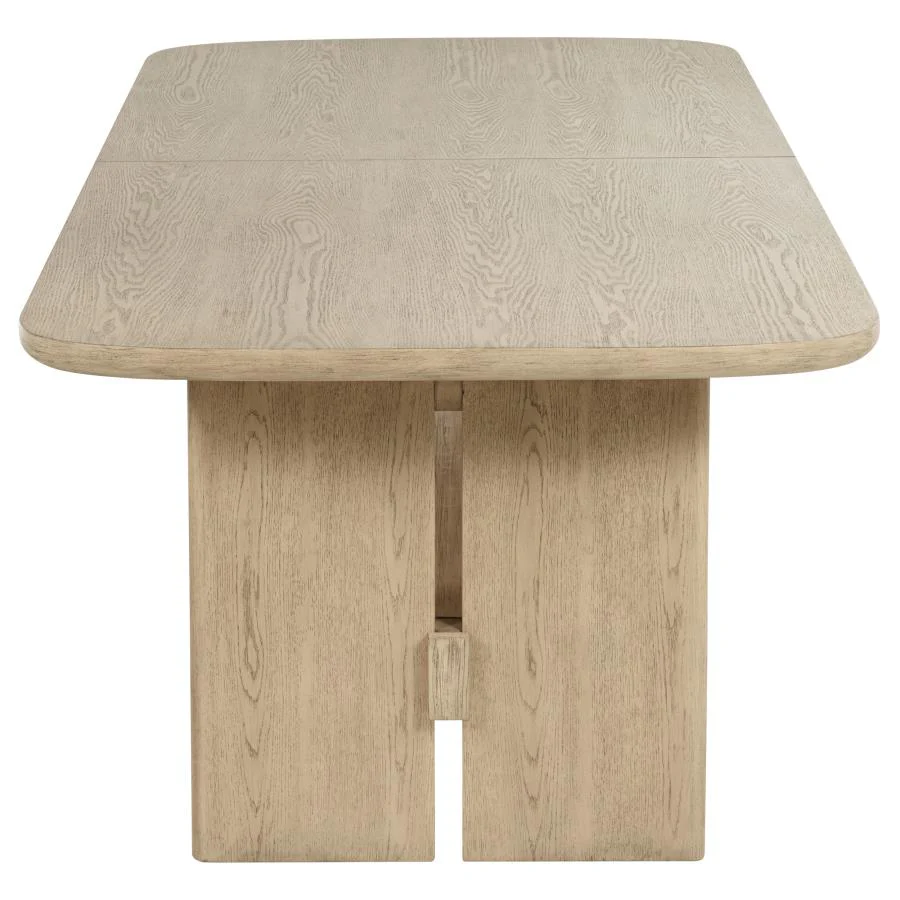 Kailani - Rectangular Wood Dining Table - Beige Oak - Image 5