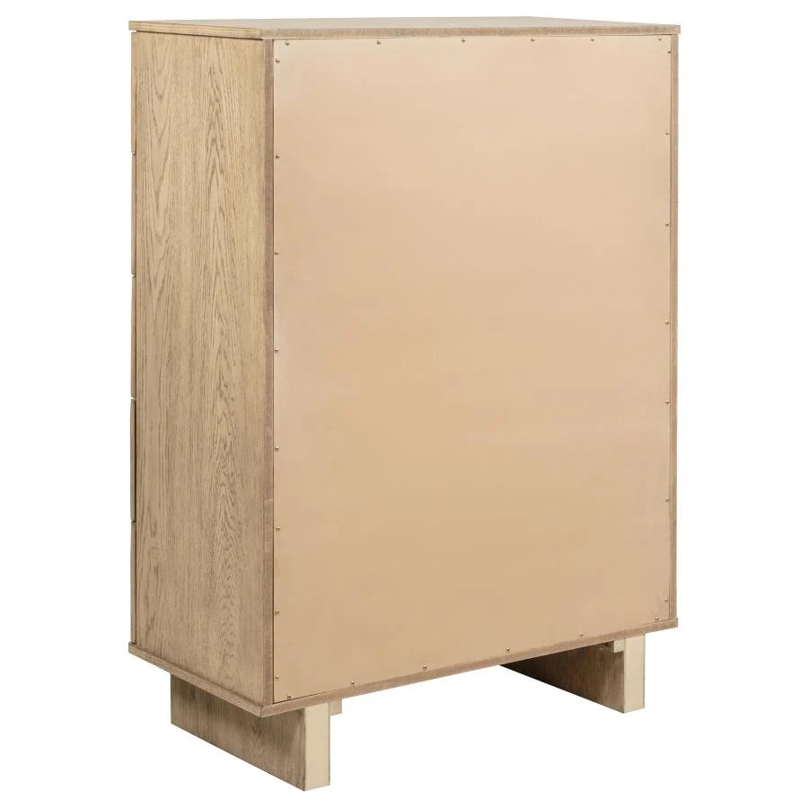 Kailani - 5-Drawer Bedroom Chest Of Drawers - Beige Oak - Image 6