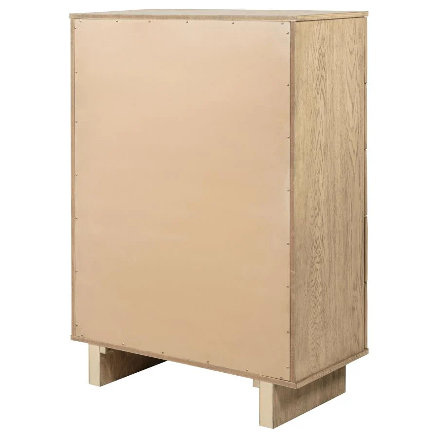 Kailani - 5-Drawer Bedroom Chest Of Drawers - Beige Oak - Image 8