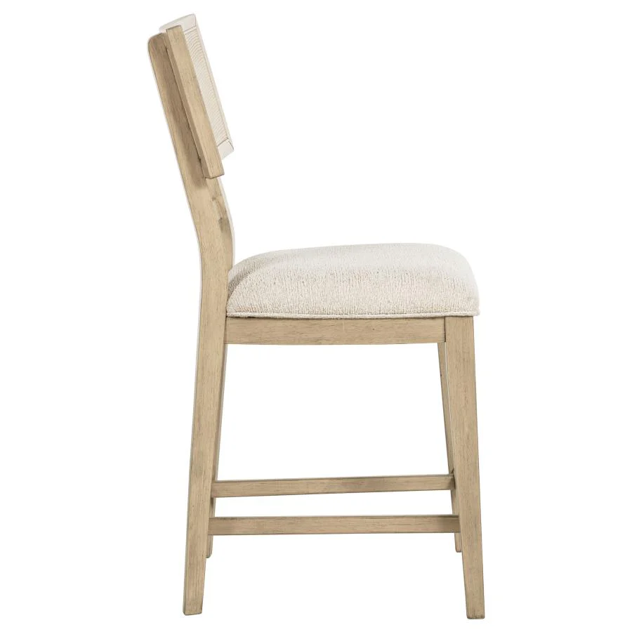 Kailani - Radio Weave Cane Counter Dining Side Chair (Set of 2) - Beige Oak - Image 10