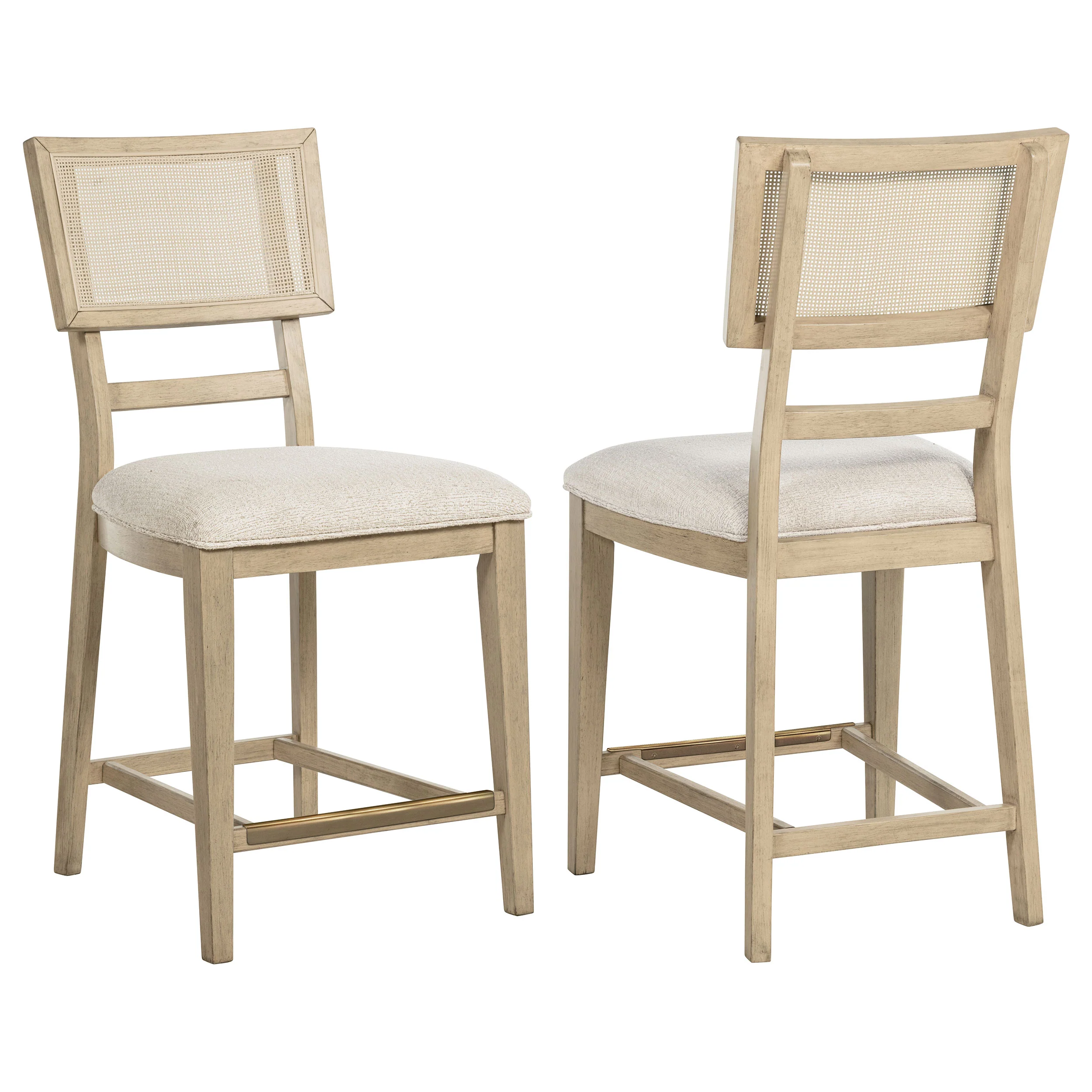 Kailani - Radio Weave Cane Counter Dining Side Chair (Set of 2) - Beige Oak - Image 16