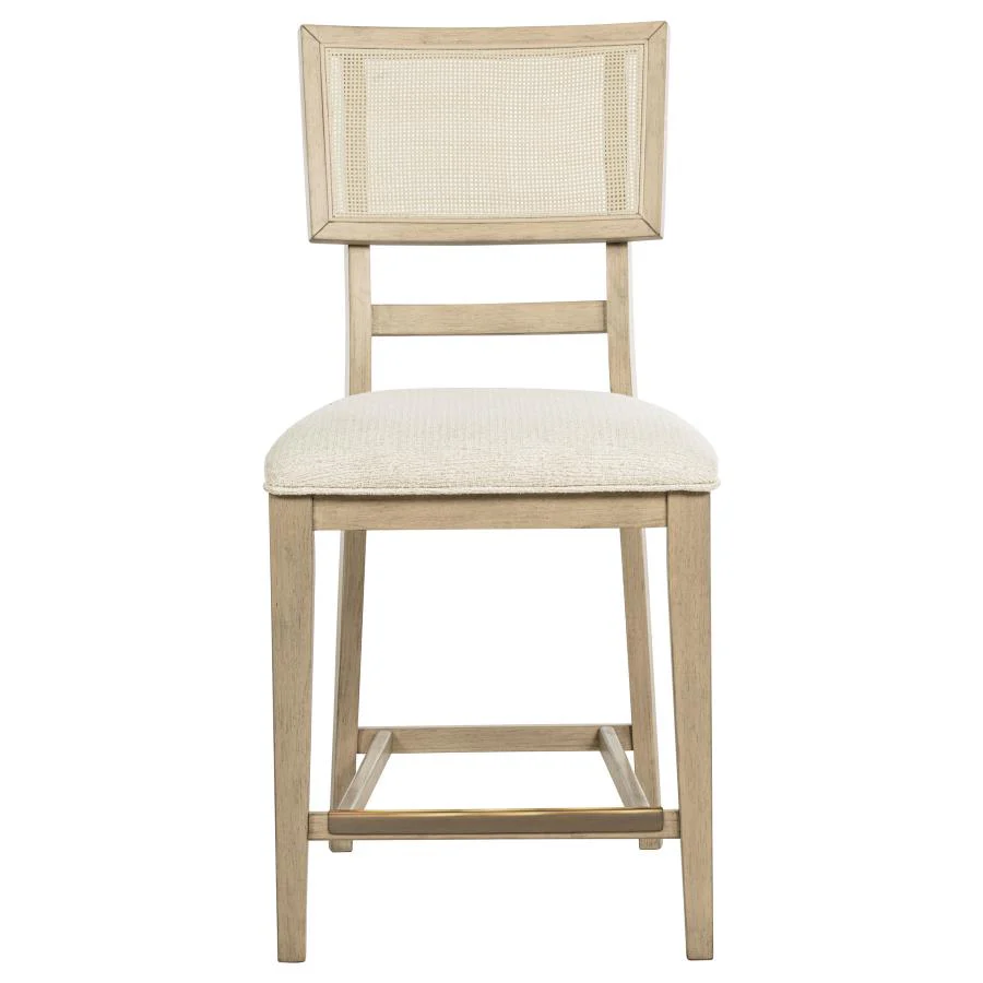 Kailani - Radio Weave Cane Counter Dining Side Chair (Set of 2) - Beige Oak - Image 4