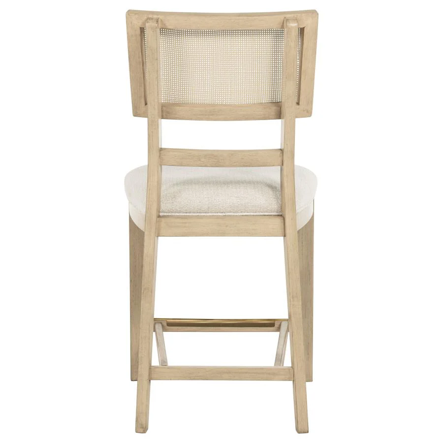 Kailani - Radio Weave Cane Counter Dining Side Chair (Set of 2) - Beige Oak - Image 8