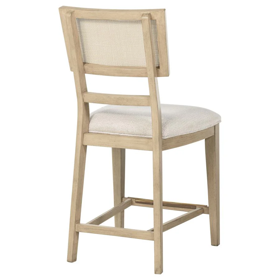 Kailani - Radio Weave Cane Counter Dining Side Chair (Set of 2) - Beige Oak - Image 9