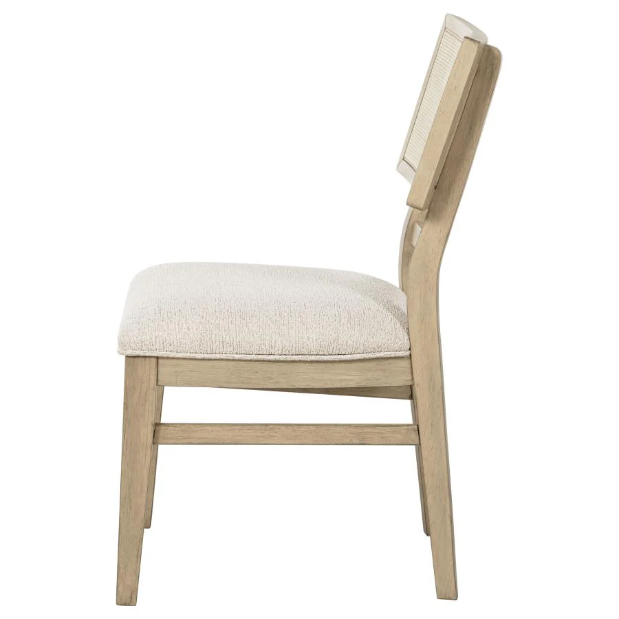 Kailani - Radio Weave Cane Dining Side Chair (Set of 2) - Beige Oak - Image 6