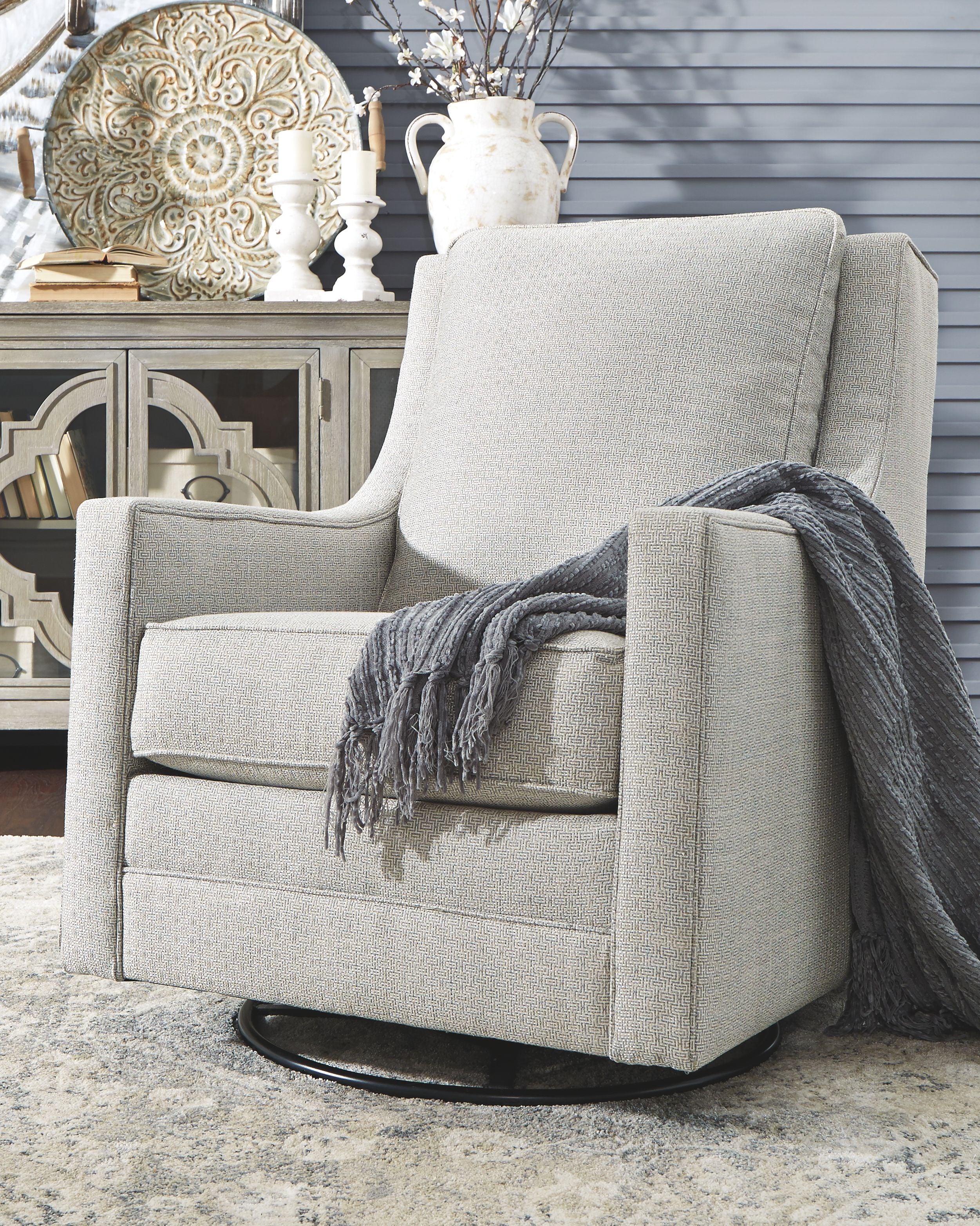 Kambria - Swivel Glider Accent Chair - Image 13