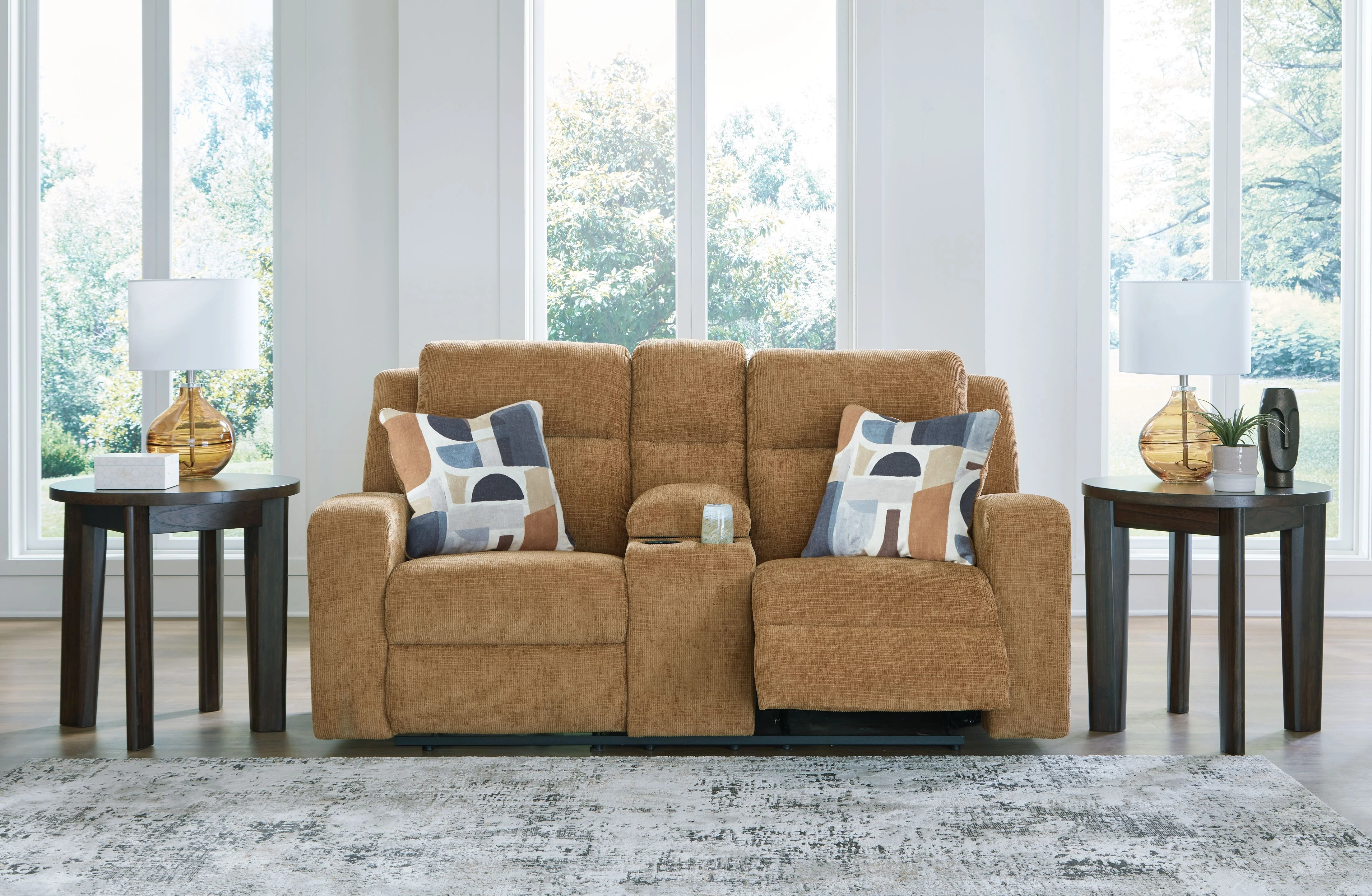 Kanlow - Dbl Reclining Loveseat With Console - Image 5