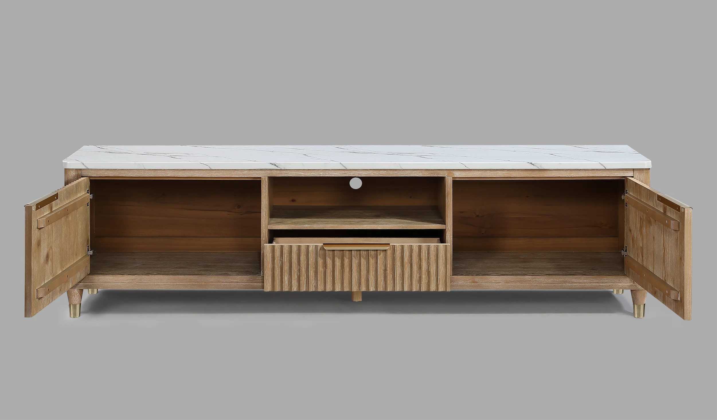 Kara Tv Stand-Cerused Natural - Image 4