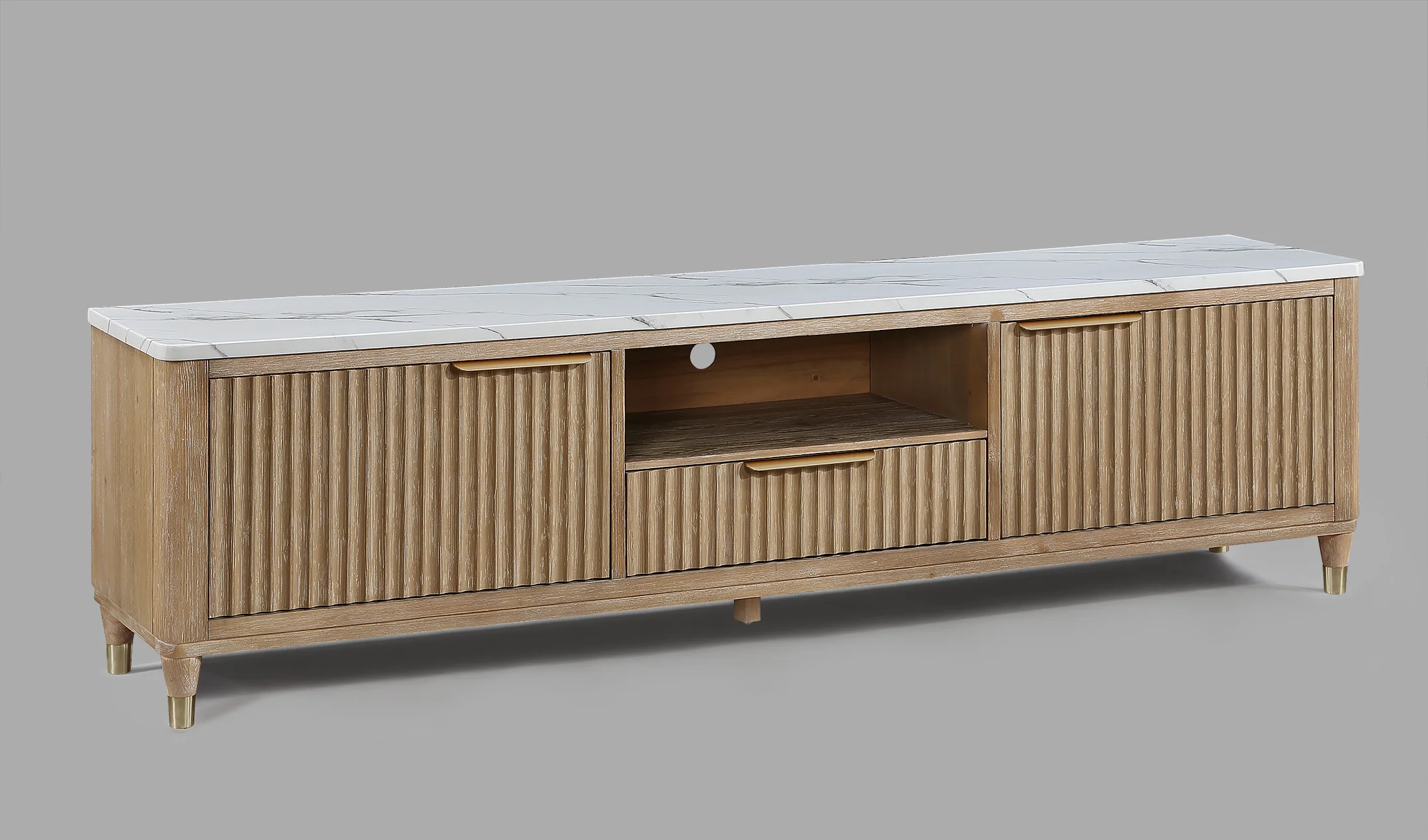 Kara Tv Stand-Cerused Natural - Image 5