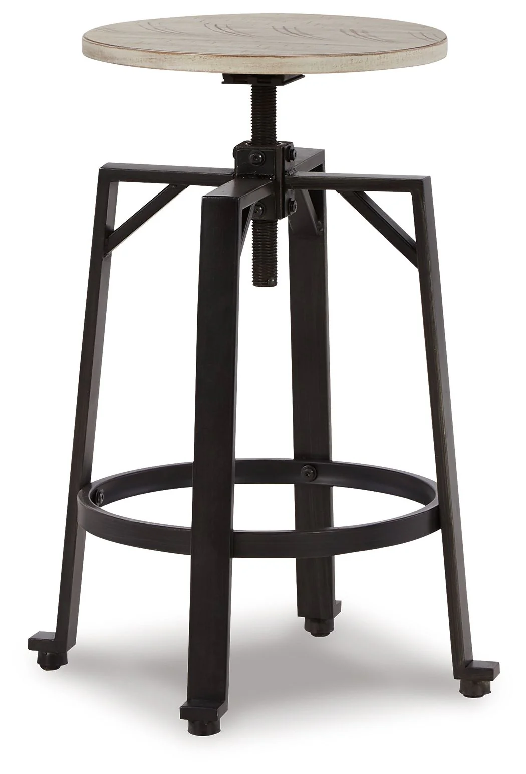 Karisslyn - Swivel Stool (Set of 2) - Whitewash / Black - Image 6
