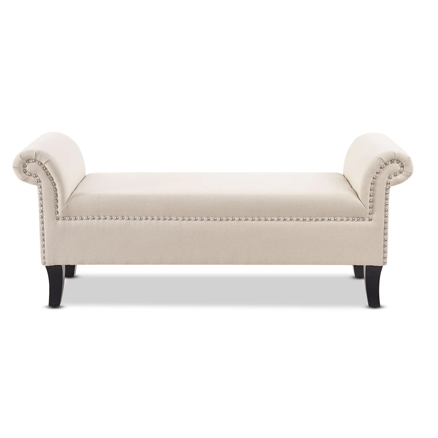 Kathy - Roll Arm Entryway Accent Bench - Sky Neutral Beige - Image 7