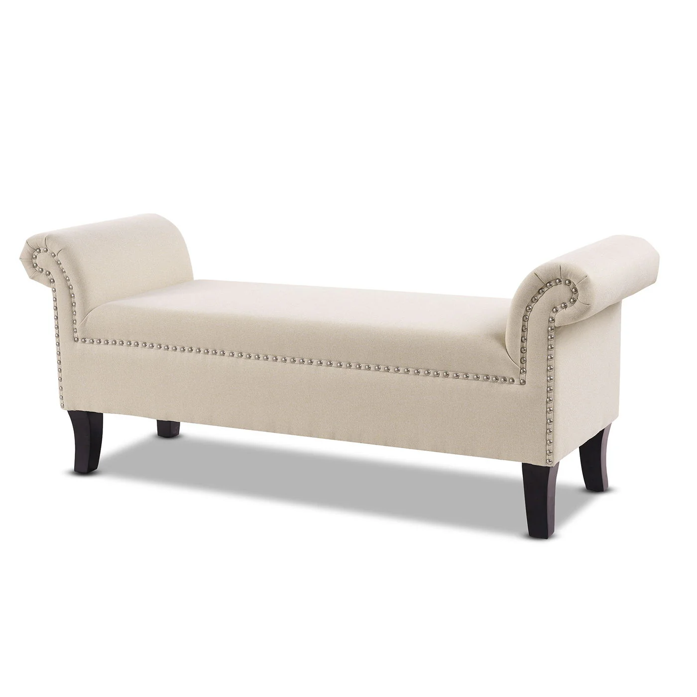 Kathy - Roll Arm Entryway Accent Bench - Sky Neutral Beige - Image 9