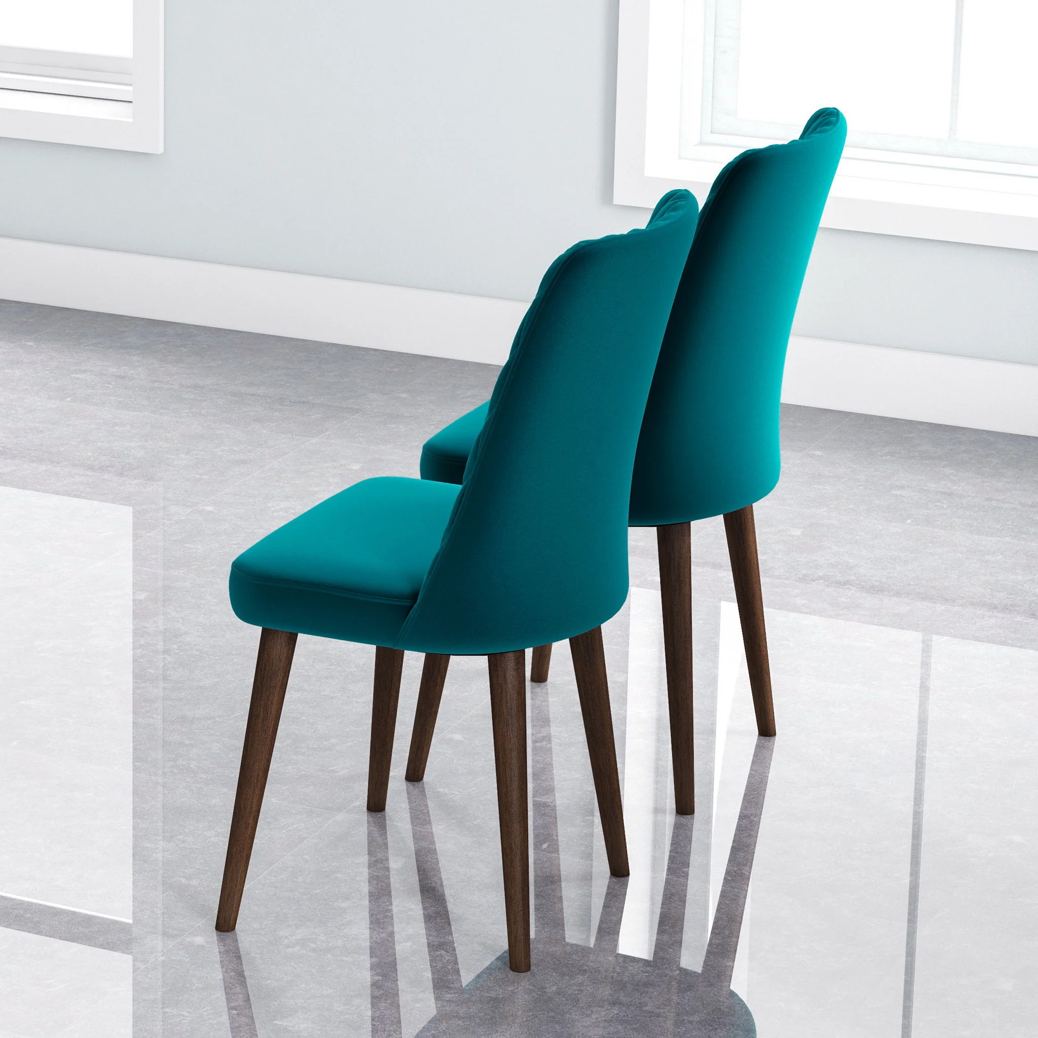 Katie - Mid-Century Modern Dining Chair (Set of 2) - Image 8