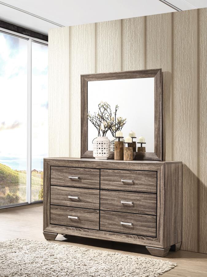 Kauffman - 6-Drawer Dresser with Mirror - Image 3
