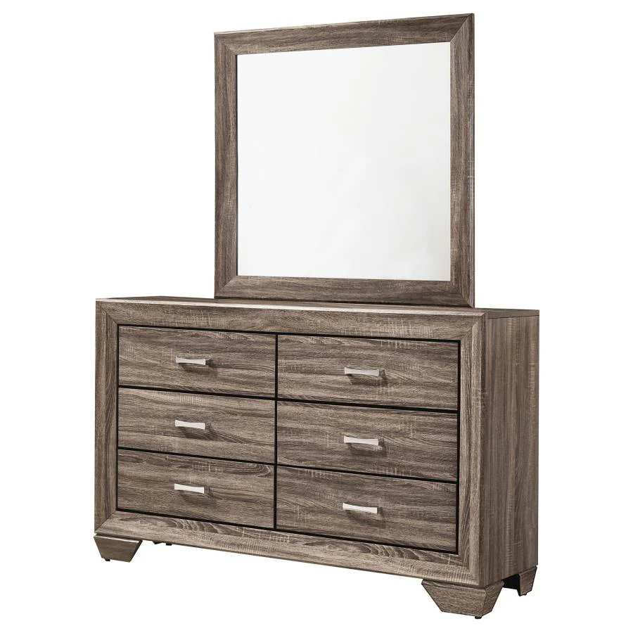 Kauffman - 6-Drawer Dresser with Mirror - Image 7
