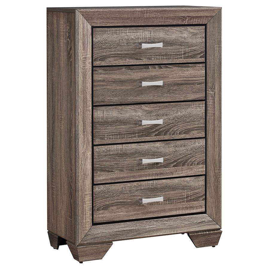 Kauffman - Transitional High Headboard Panel Bed Bedroom Set - Image 70