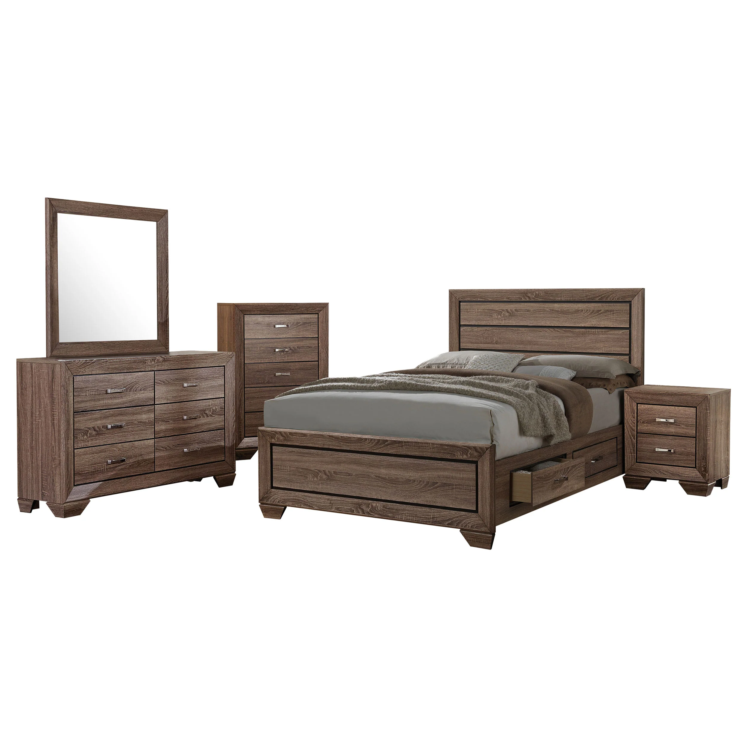 Kauffman - Transitional Storage Bed Bedroom Set - Image 47