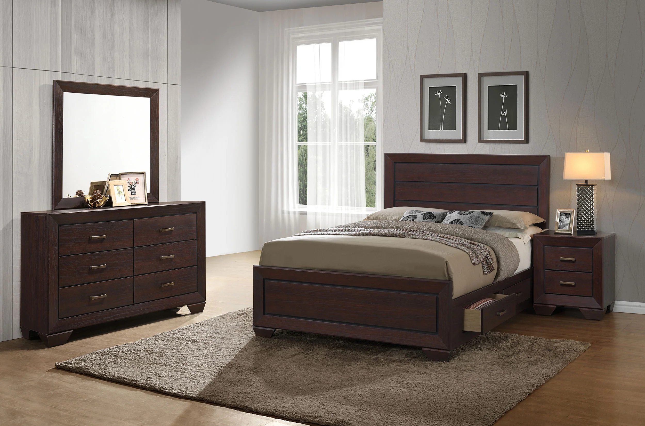 Kauffman - Transitional Storage Bed Bedroom Set - Image 54