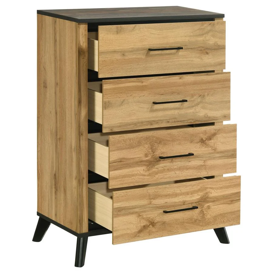 Kaywood - 4-Drawer Bedroom Chest Of Drawers - Natural Pine - Image 10