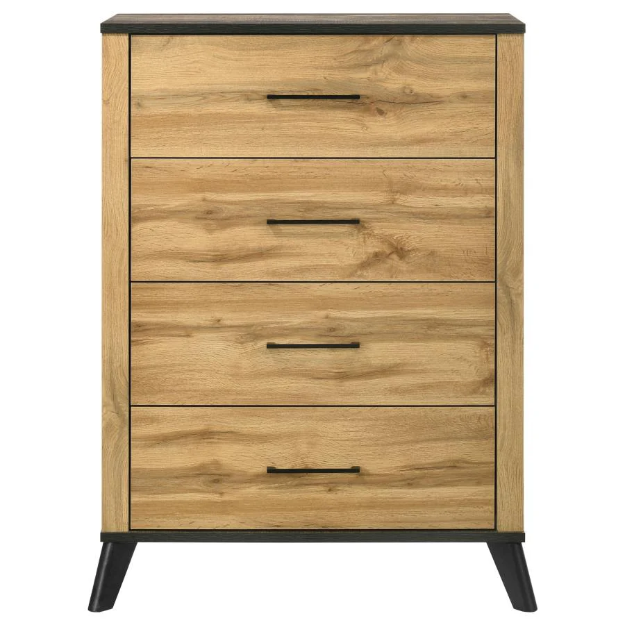 Kaywood - 4-Drawer Bedroom Chest Of Drawers - Natural Pine - Image 3