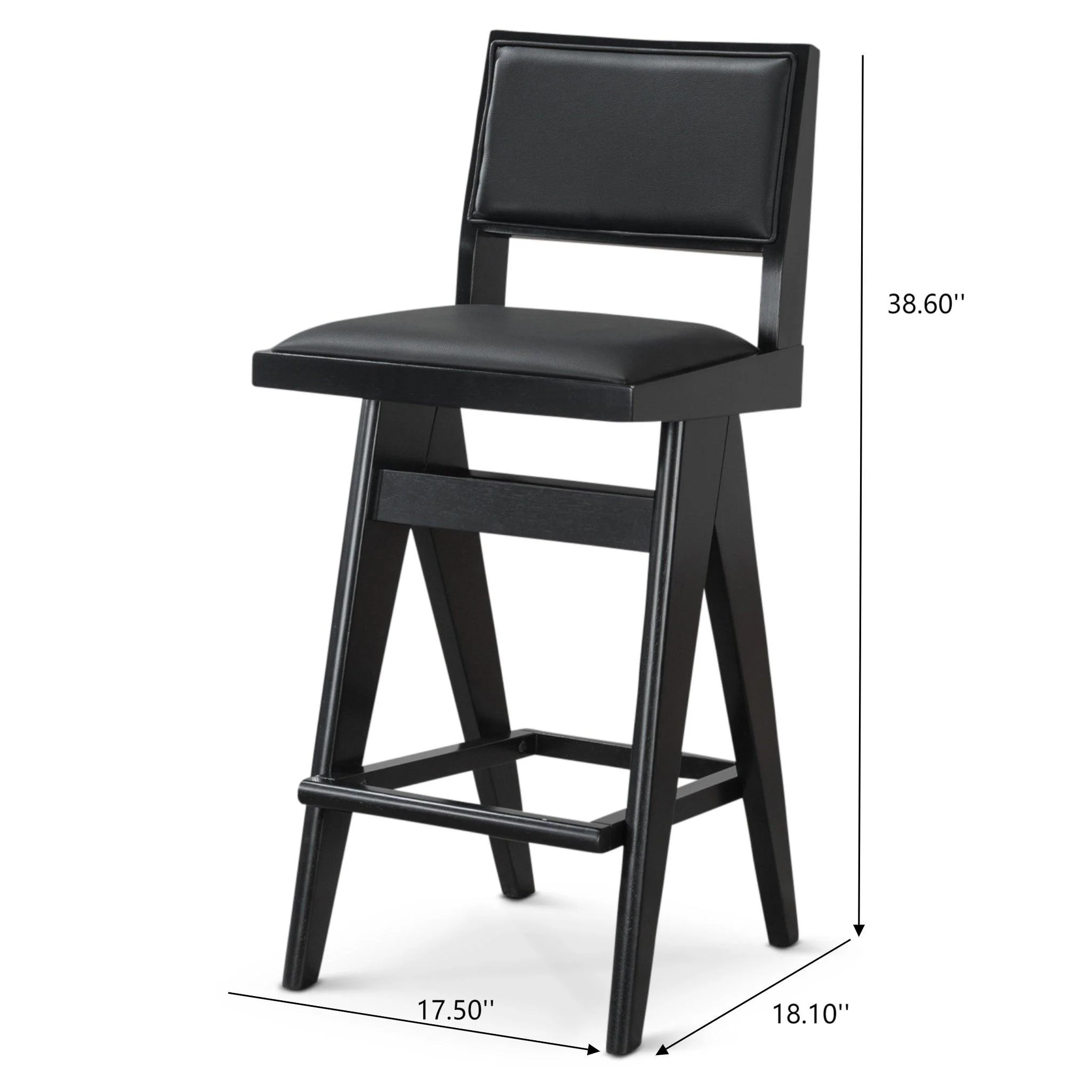 Keira - Bar Stool (Set of 2) - Black - Image 8