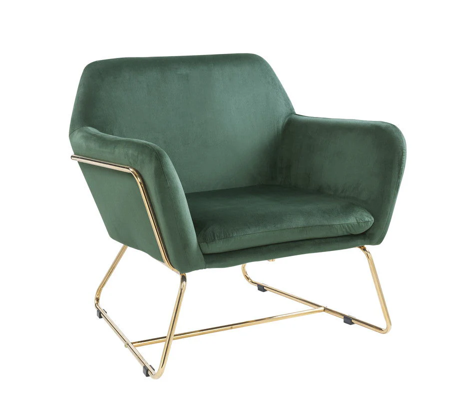 Keira - Accent Chair With Metal Base - Image 4