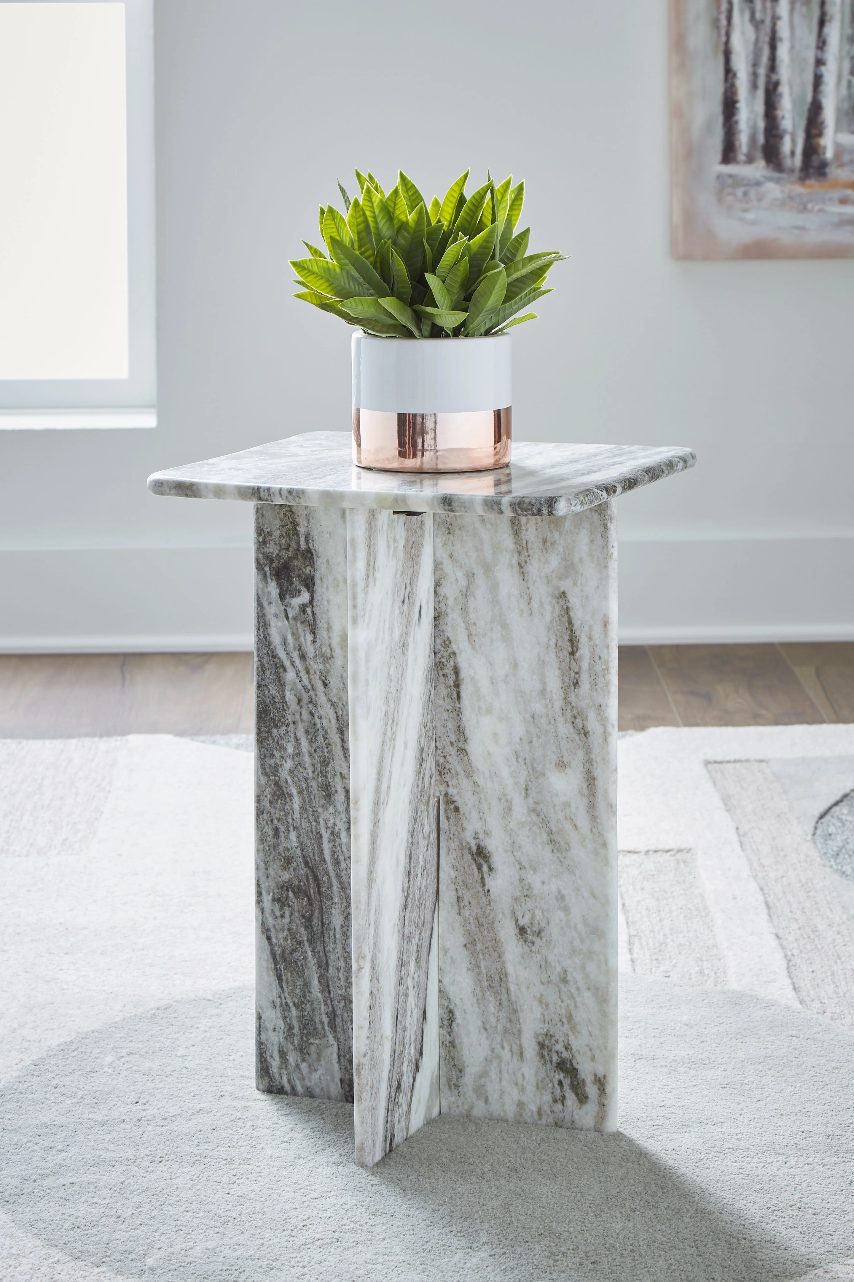 Keithwell - Square Accent Table - Gray - Image 6