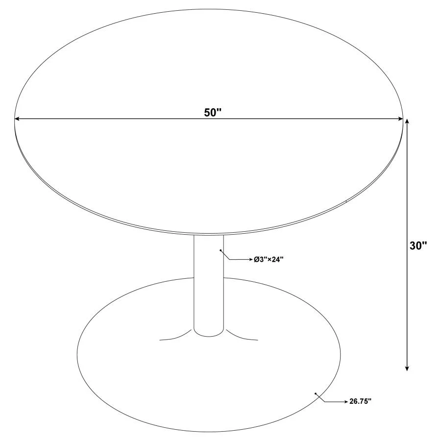 Kella 5-piece Round Marble Top Dining Set White and Gold - Image 8