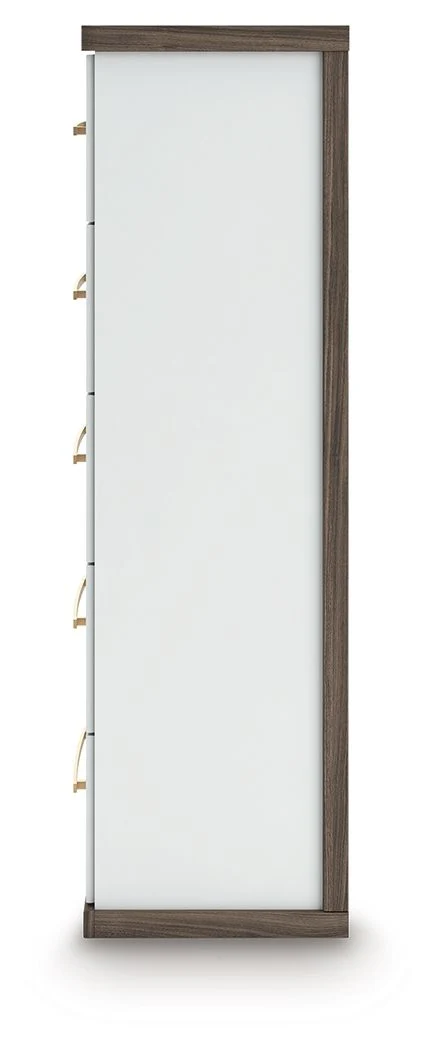 Kendanport - Five Drawer Chest - Brown / White - Image 4