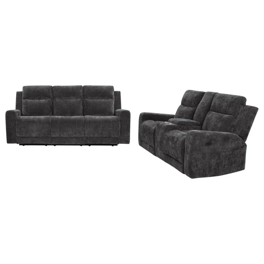 Kennett - Chenille Power Reclining Sofa Set - Image 10