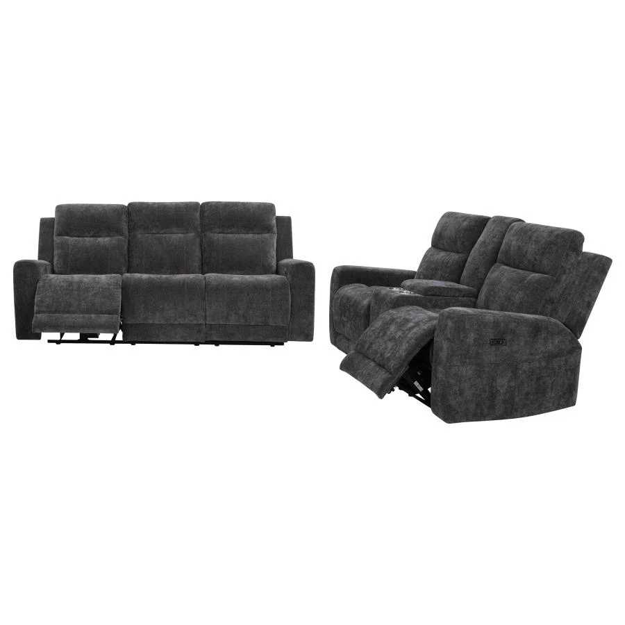 Kennett - Chenille Power Reclining Sofa Set - Image 14