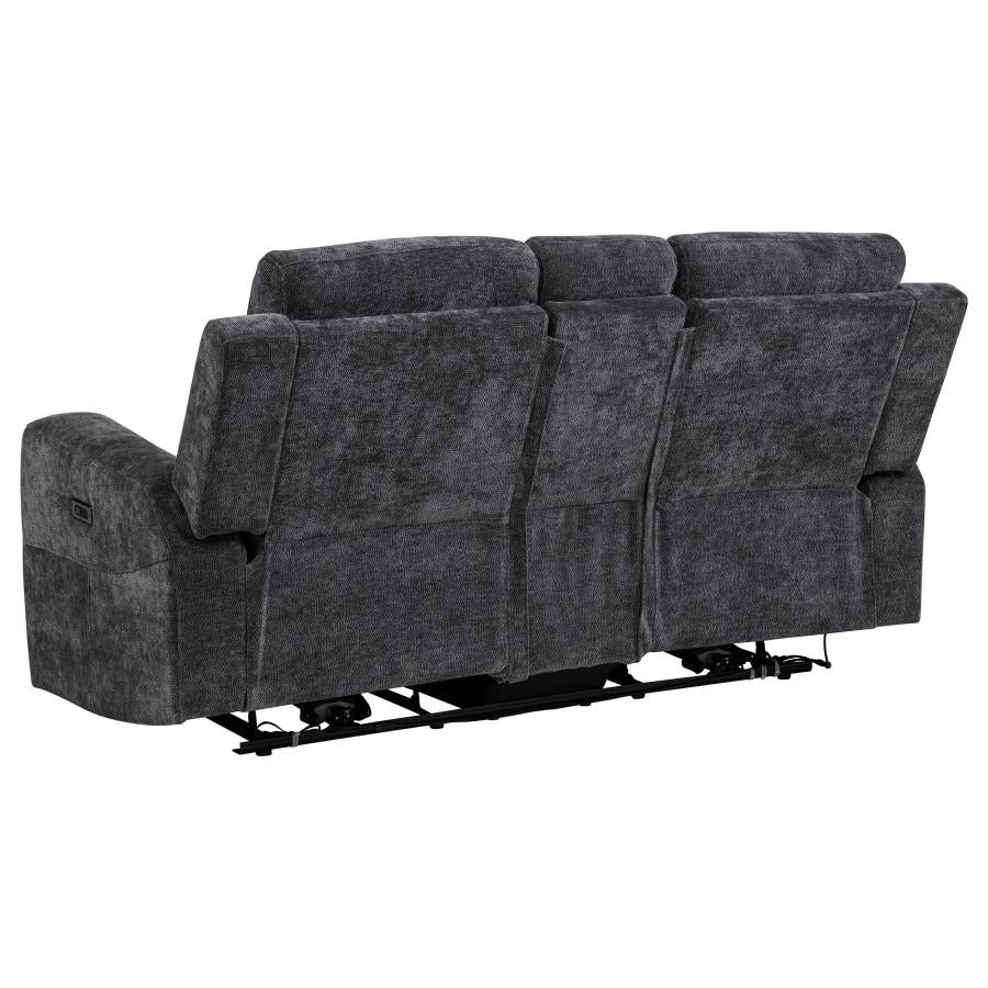 Kennett - Chenille Power Reclining Sofa Set - Image 42