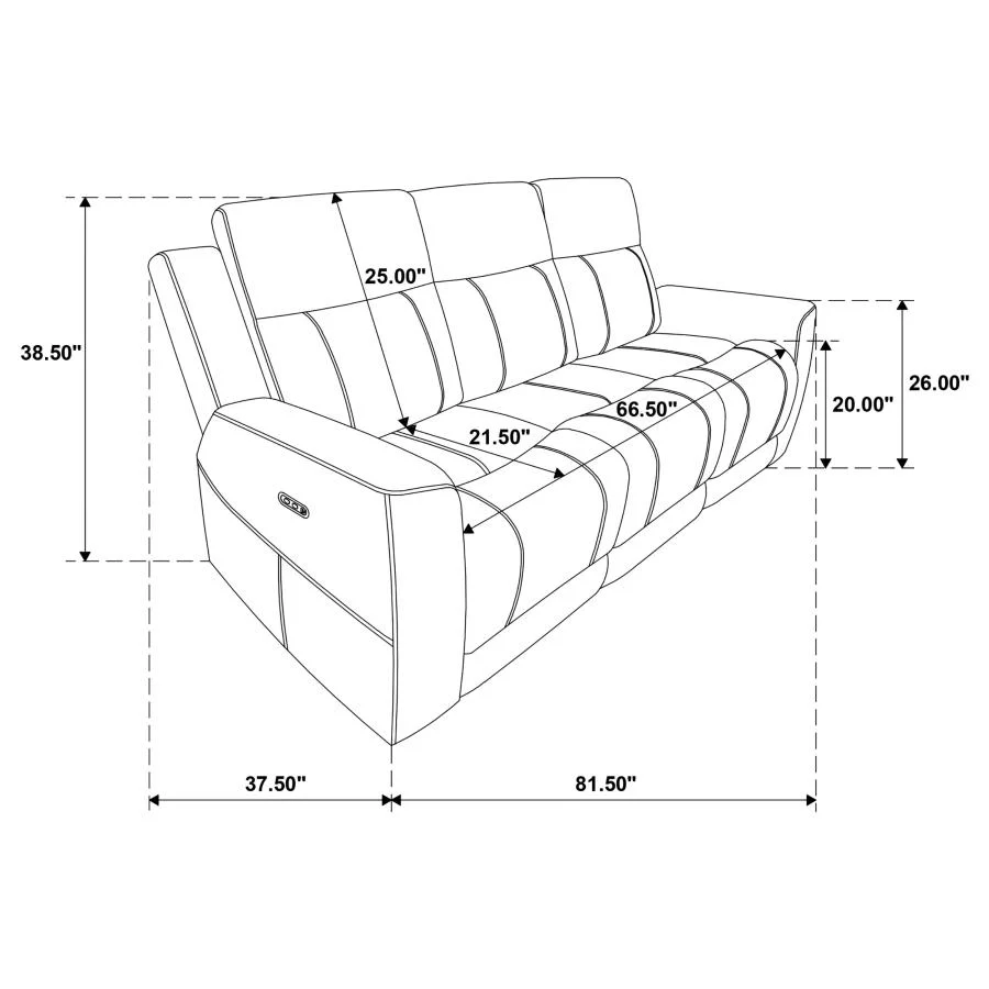 Kennett - Chenille Power Reclining Sofa Set - Image 70