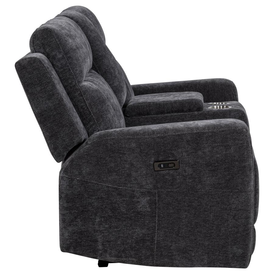 Kennett - Chenille Upholstered Power Reclining Loveseat - Image 14