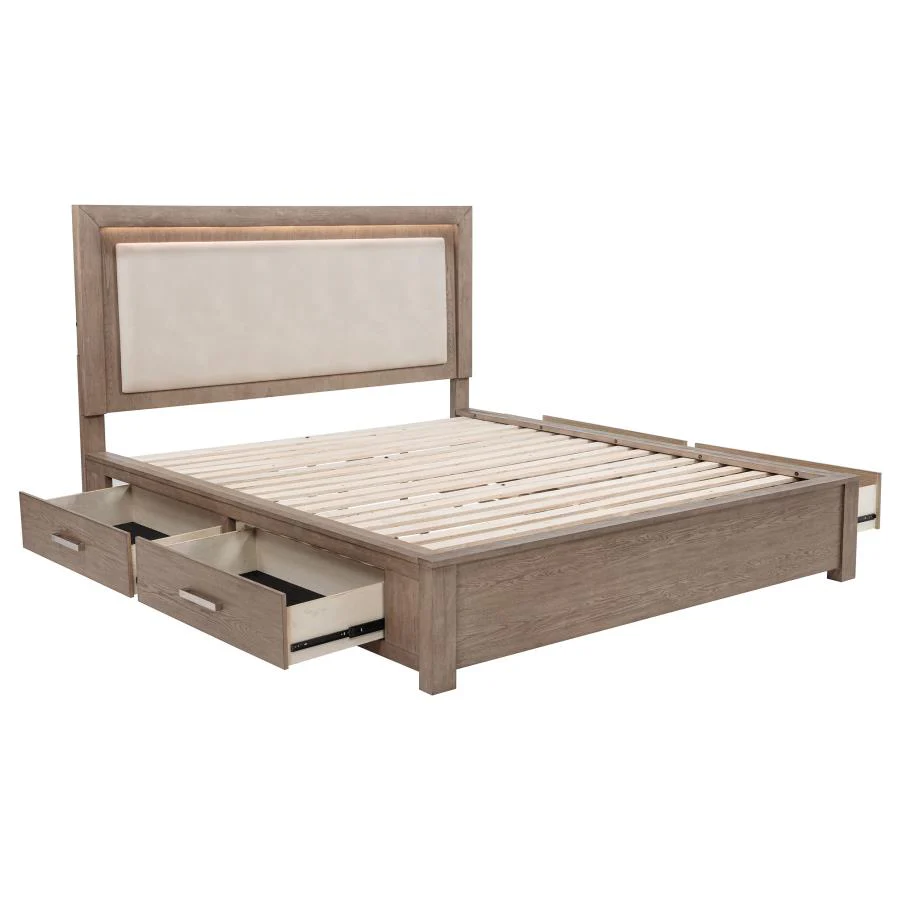 Kenora - LED Storage Bed - Image 2