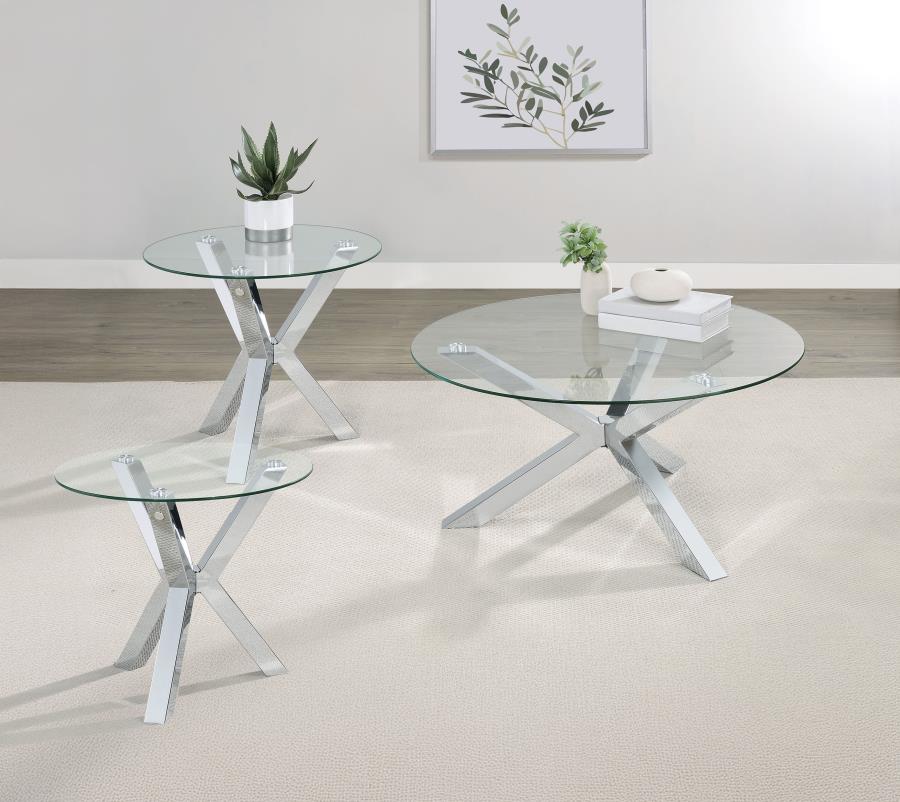 Kenzie - Round Coffee Table Set - Image 2