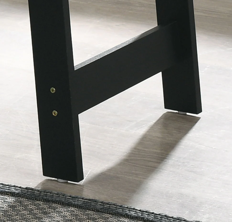 Kenzo - End Table With Faux Marble Top Finish - Black - Image 3