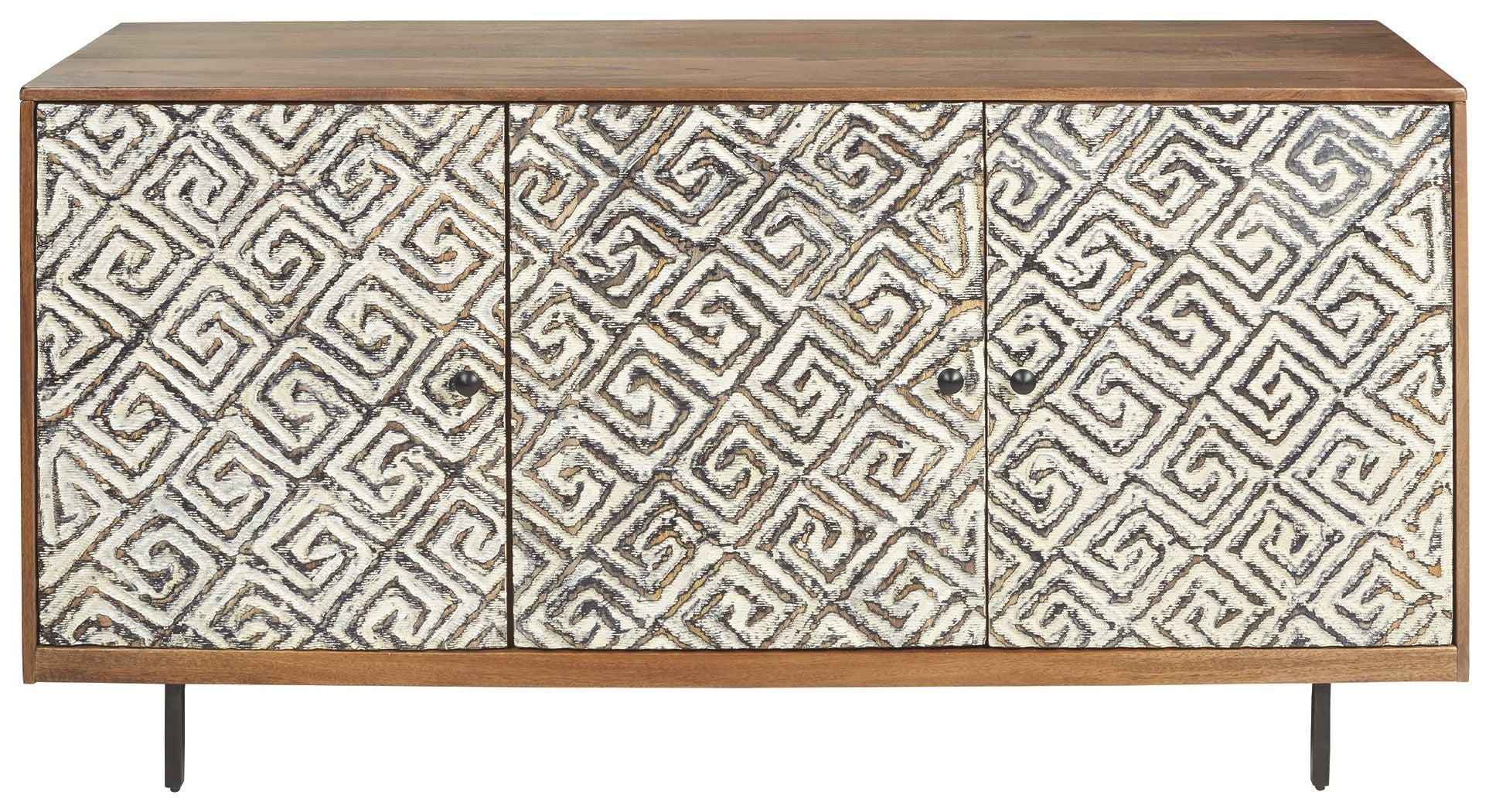 Kerrings - Accent Cabinet - Brown / Black / White - Image 4