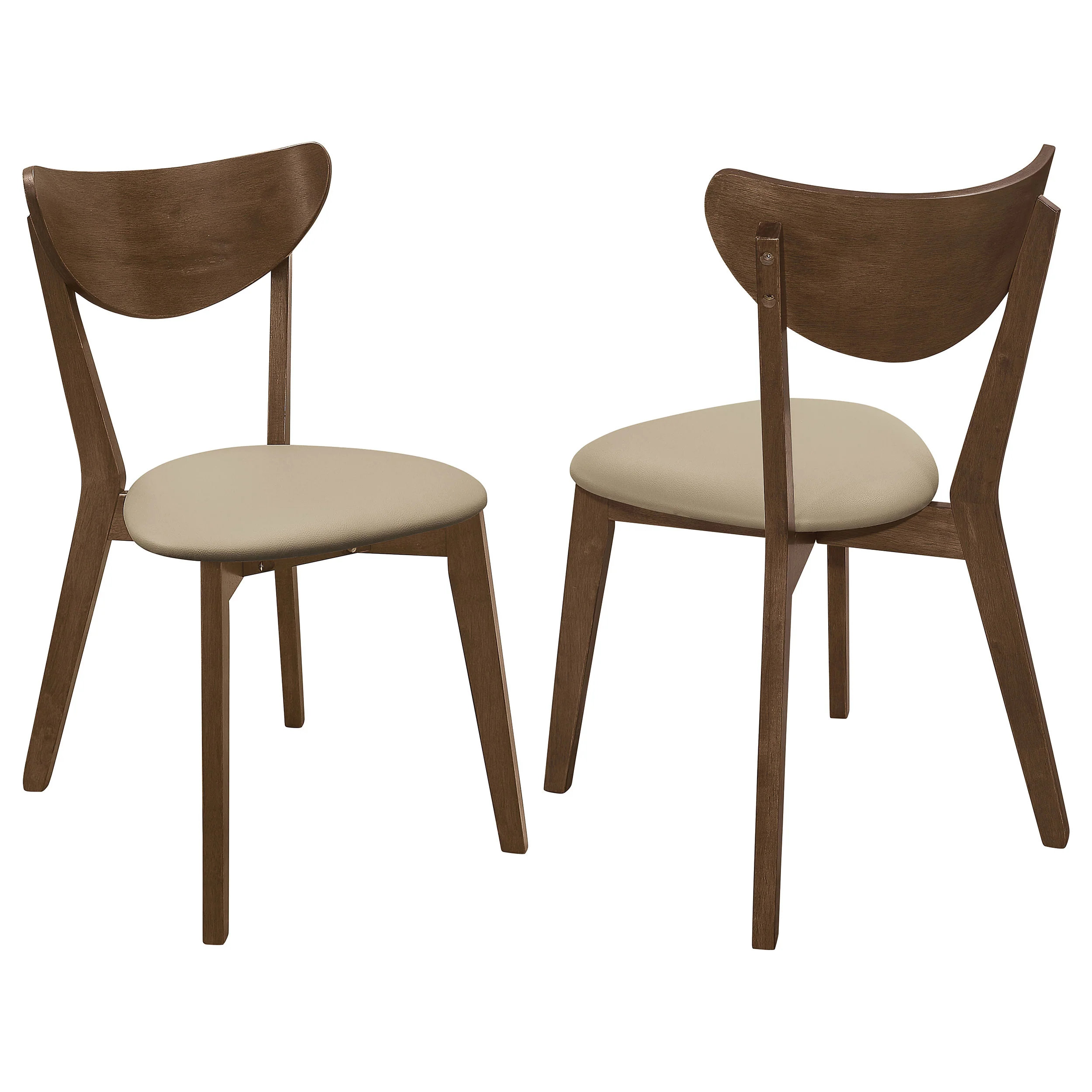 Kersey - Curved Wood Dining Side Chair (Set of 2) - Chestnut - Image 16
