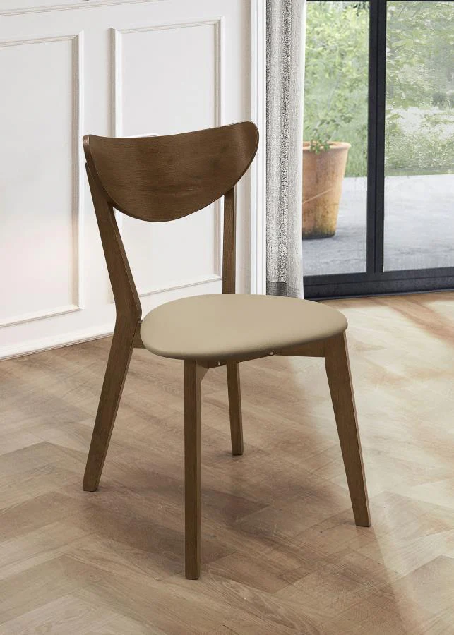 Kersey - Curved Wood Dining Side Chair (Set of 2) - Chestnut - Image 2