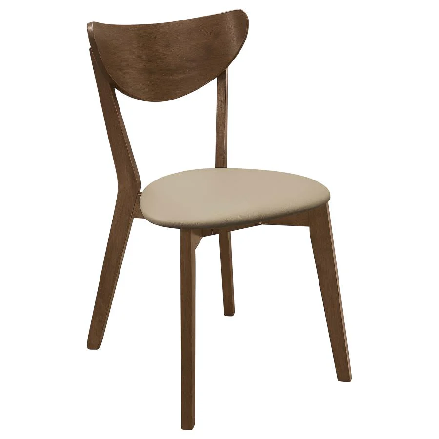 Kersey - Curved Wood Dining Side Chair (Set of 2) - Chestnut - Image 3