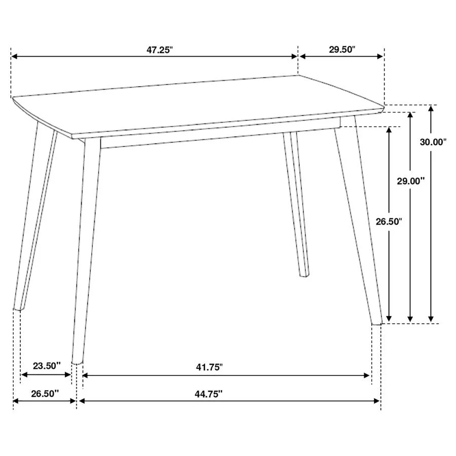 Kersey - Rectangular Wood Dining Table - Chestnut - Image 8