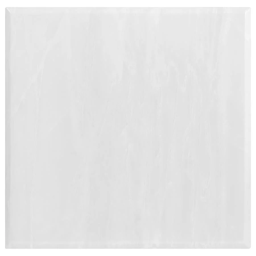 Kerwin Square Stone Top End Table White and Chrome - Image 4