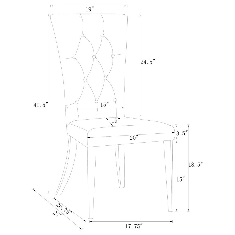 Kerwin - Velvet Upholstered Dining Side Chair (Set of 2) - Image 12