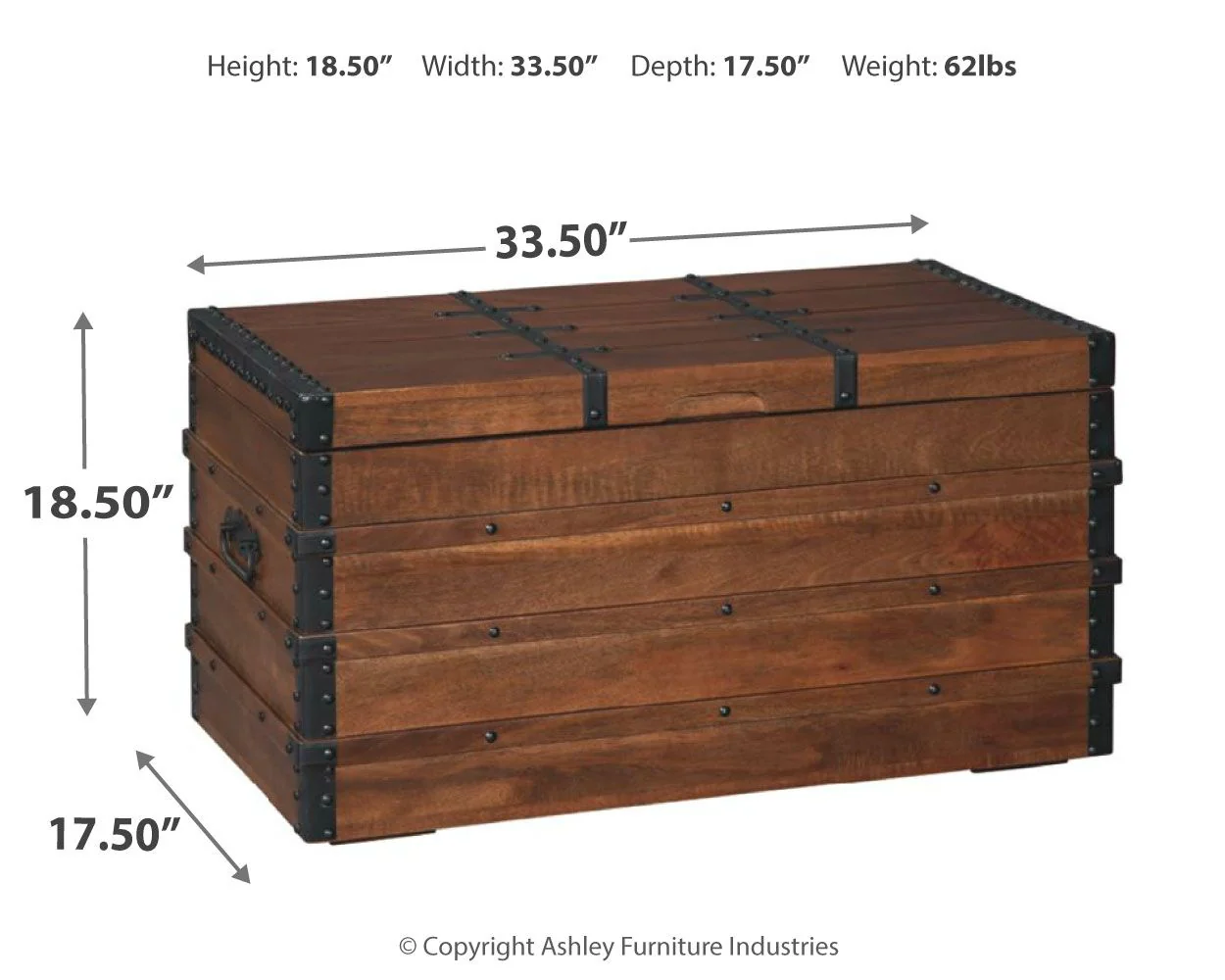 Kettleby - Storage Trunk - Brown - Image 10
