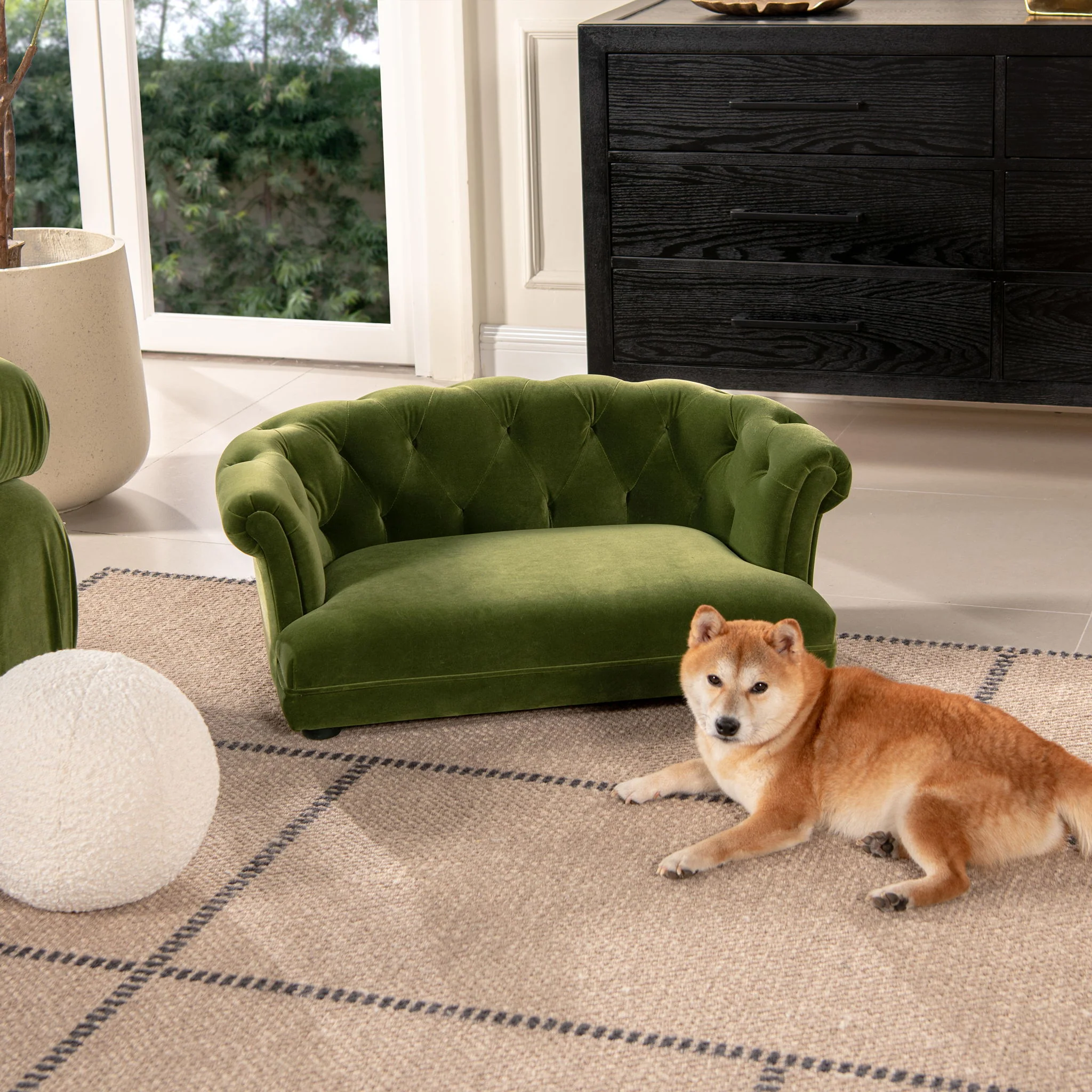 Kiki - Chesterfield Dog Sofa Bed Medium - Image 3