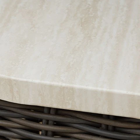Kimora - Rectangular Cocktail Table - Beige / Dark Brown - Image 5